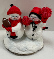 North Carolina NC State Wolfpack NCAA Sports Mini Henry Alice Snowman Figurine 