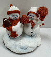 Texas Longhorns NCAA College Sports Gift Mini Henry & Alice Snowman Figurine