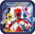 Power Rangers Classic Mighty Morphin Birthday Party 7" Square Dessert Plates