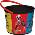 Power Rangers Ninja Steel Mighty Morphin Birthday Party Favor Plastic Bucket