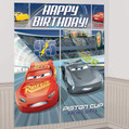 Cars 3 Disney Pixar Movie Kids Birthday Party Scene Setters Wall Decorating Kit