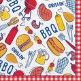 Chillin and Grillin Picnic BBQ Cookout Theme Party Bulk Paper Luncheon Napkins