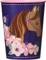Saddle Up Cowgirl Horses Animal Kids Birthday Party Favor 16 oz. Plastic Cup