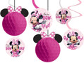 Minnie Mouse Forever Disney Clubhouse Birthday Party Honeycomb Swirl Decorations