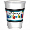 Officially Retired Work Office Retirement Party 25 ct. 16 oz. Plastic Cups