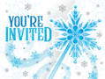 Snow Princess Frozen Winter Holiday Kids Birthday Party Invitations w/Envelopes