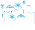 Snow Princess Frozen Winter Holiday Kids Birthday Party Favor Photo Props