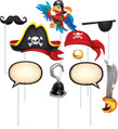 Pirate Treasure Caribbean Buccaneer Kids Birthday Party Favor Photo Props