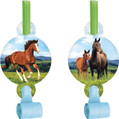 Horse and Pony Animal Western Theme Kids Birthday Party Favor Horns Blowouts