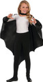 Batwing Cape Black Vampire Gothic Fancy Dress Halloween Child Costume Accessory