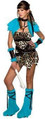 Barbarian Babe Cavewoman Cave Girl Fancy Dress Up Halloween Teen Adult Costume