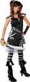 Scar-let Pirate Wench Caribbean Girl Black Fancy Dress Up Halloween Teen Costume