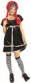 Rag Doll Gothic Black Cute Drama-Licious Fancy Dress Up Halloween Teen Costume