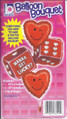 Lucky Dice Valentine's Day Hearts Party Decoration Kit Mylar Bouquet Balloons