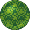 Shamrock Blocks St. Patrick's Day Saint Patty's Party 9" Paper Dinner Plates