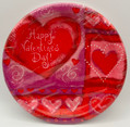 Whimsical Hearts Red Valentine's Day Holiday Theme Party 7" Paper Dessert Plates