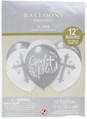 Holy Day Silver White Cross Religious Theme Party Decoration Latex Balloons