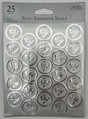 Silver Rose Seals Wedding Anniversary Shower Party Favor Gift Scrapbook Stickers