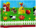 On the Farm Animals Barnyard Kids Birthday Party Decoration Plastic Tablecover