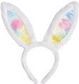 Bunny Ears Headband Easter Fancy Dress Up Halloween Costume Accessory 2 COLORS