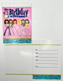 Earth 2 Jane Girls Club Pink Zebra Kids Birthday Party Invitations w/Envelopes