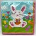 Easter Friends Bunny Rabbit Pink Pastel Spring Holiday Party Beverage Napkins
