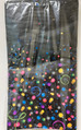 Champagne Bubbles Black New Year's Eve Holiday Party Decoration Paper Tablecover