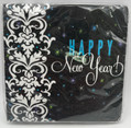 Elegant New Year's Eve Holiday Black Cocktail Party Paper Beverage Napkins