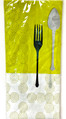 Dinner Hour Modern Spoon Fork Knife Theme Party Decoration Plastic Tablecover