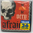 Be Afraid Skull Carnival Haunted House Halloween Party Paper Beverage Napkins