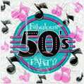 50's Decades Rock N' Roll Sock Hop Diner Retro Theme Party Luncheon Napkins