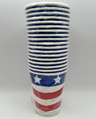 All American Patriotic USA July 4th Holiday Theme Party 9 oz. Paper Cups