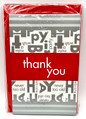 Bold Birthday Modern Adult Cocktail Theme Party Thank You Notes w/Envelopes