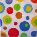 Celebration Bubbles Celebrate Polka Dot Birthday Party Paper Beverage Napkins