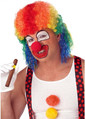 Clown Mullet Wig Rainbow Circus Fancy Dress Halloween Adult Costume Accessory