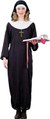 Nun Catholic Church Habit Religious Fancy Dress Up Halloween Adult Costume