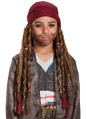 Jack Sparrow Bandana Hair Pirates Caribbean 5 Halloween Child Costume Accessory