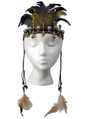 Voodoo Headpiece Witch Doctor Caveman Fancy Dress Halloween Costume Accessory