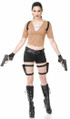 Tomb Fighter Raider Hunter Lara Croft Fancy Dress Halloween Sexy Adult Costume