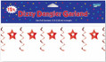 Red Solid Color Party Decoration Dizzy Dangler Garland