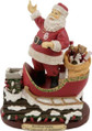 Oklahoma Sooners Rooftop Santa Figurine