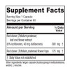 Red Clover supplement facts with 500 mg leaf and flower extract and 175 mg flower tops