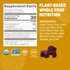 Lion's Mane gummies supplement facts with plant-based ingredients and certification icons