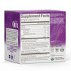 Side of Om Hot Chocolate box with supplement facts and ingredients