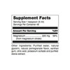 Liquid Magnesium supplement facts, 225 mg magnesium from magnesium citrate per teaspoon