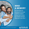 Smiling couple, Douglas Laboratories mind and memory formulas graphic