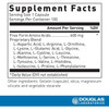 Free Form Amino Caps supplement facts, 600 mg free form amino acid blend per capsule