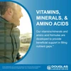Man outdoors, Douglas Laboratories vitamins, minerals and amino acids graphic