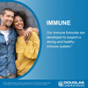 Smiling couple, Douglas Laboratories immune formulas graphic