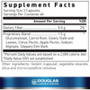Fiber-Plex supplement facts with glucomannan, carrot root and citrus pectin blend